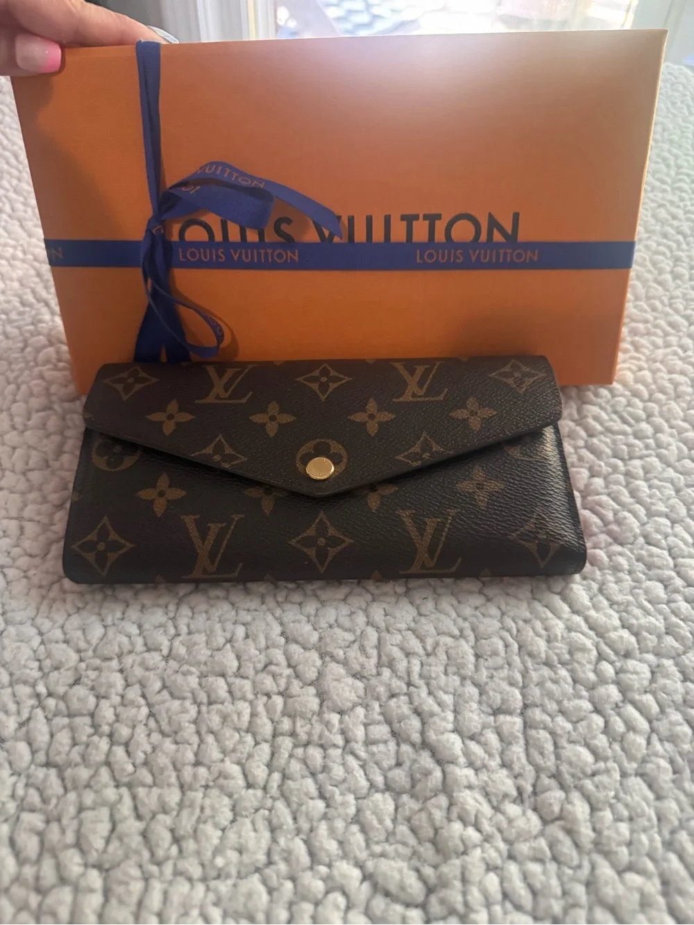 Louis Vuitton Monogram Canvas Brown and Gold Snap Wallet